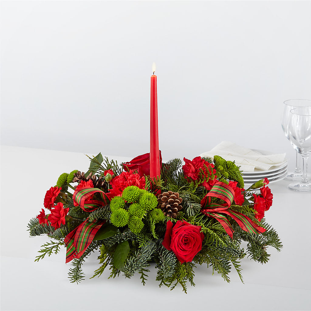 By the Candlelight Centerpiece – All Season Floral Llc, Saranac Lake NY