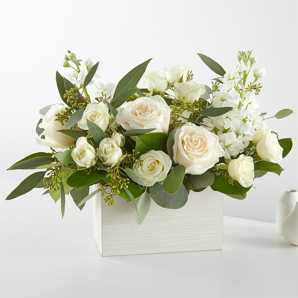 Fresh Linen Box Bouquet – All Season Floral Llc, Saranac Lake NY