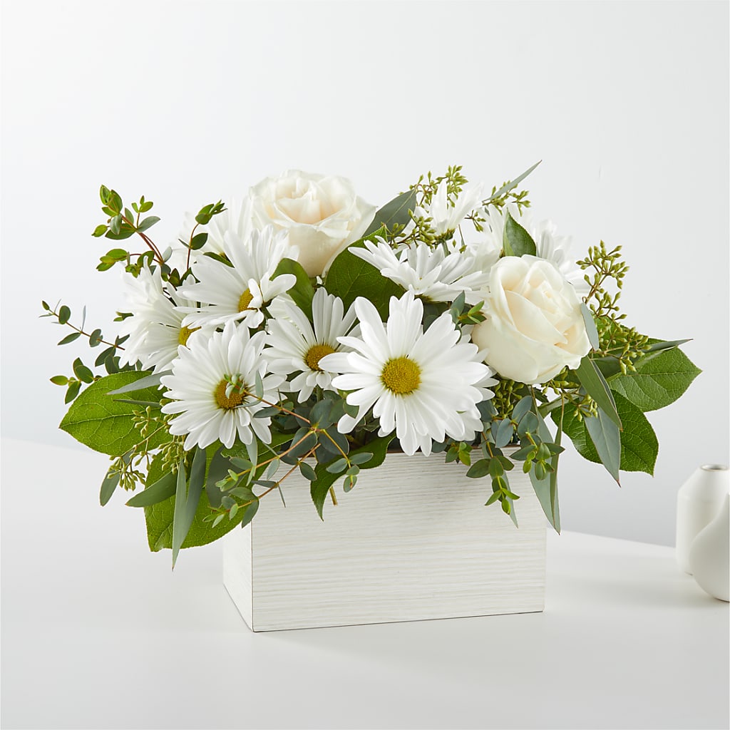 Fresh Linen Box Bouquet – All Season Floral Llc, Saranac Lake NY