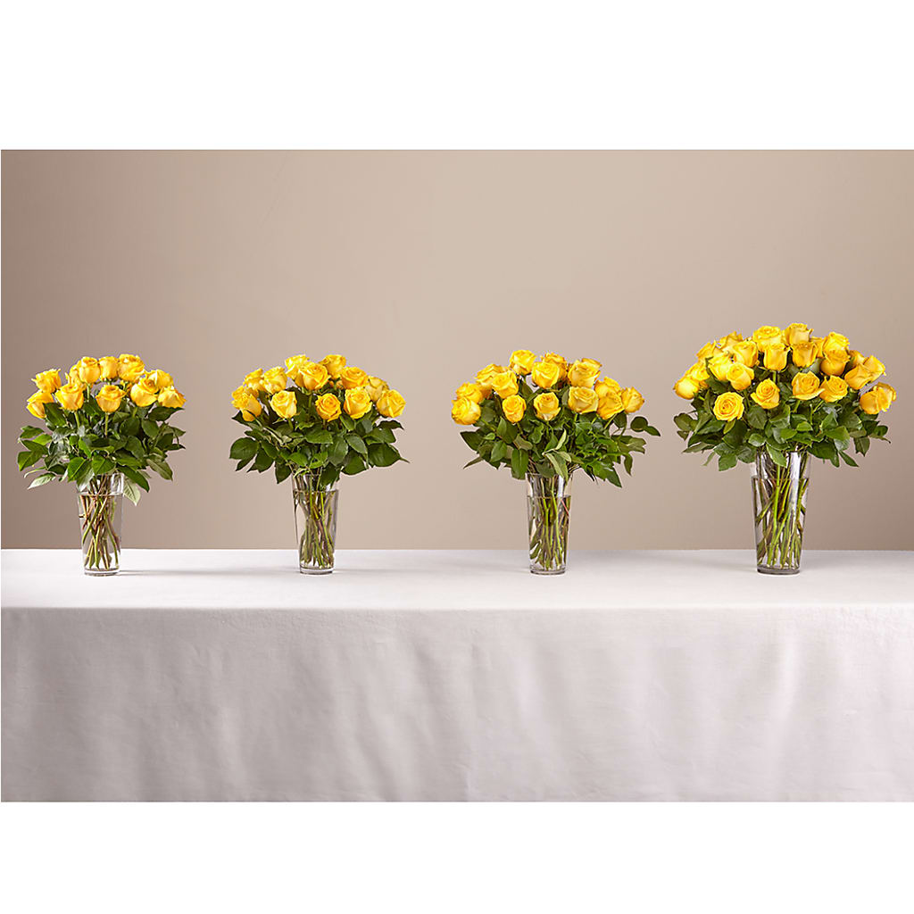 Long Stem Yellow Rose Bouquet – All Season Floral Llc, Saranac Lake NY