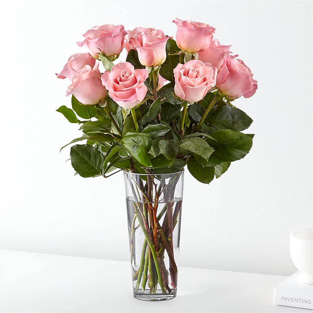 Long Stem Pink Rose Bouquet – All Season Floral Llc, Saranac Lake NY