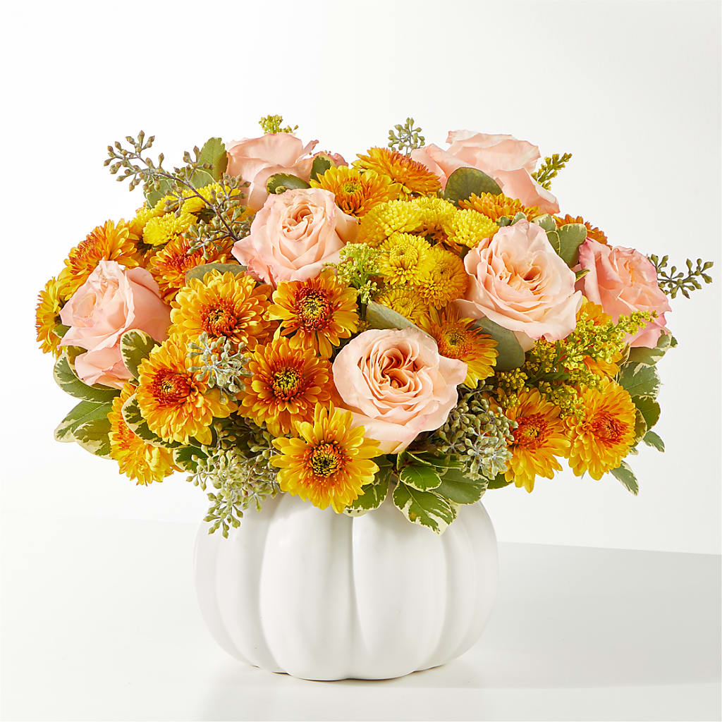 Peachy Pumpkin – All Season Floral Llc, Saranac Lake NY