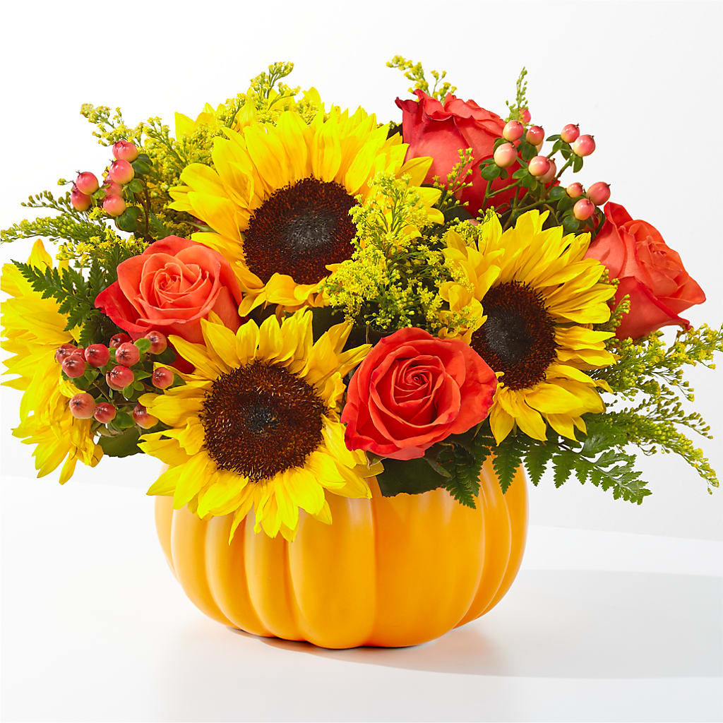 Pick of the Patch Pumpkin Bouquet – All Season Floral Llc, Saranac Lake NY
