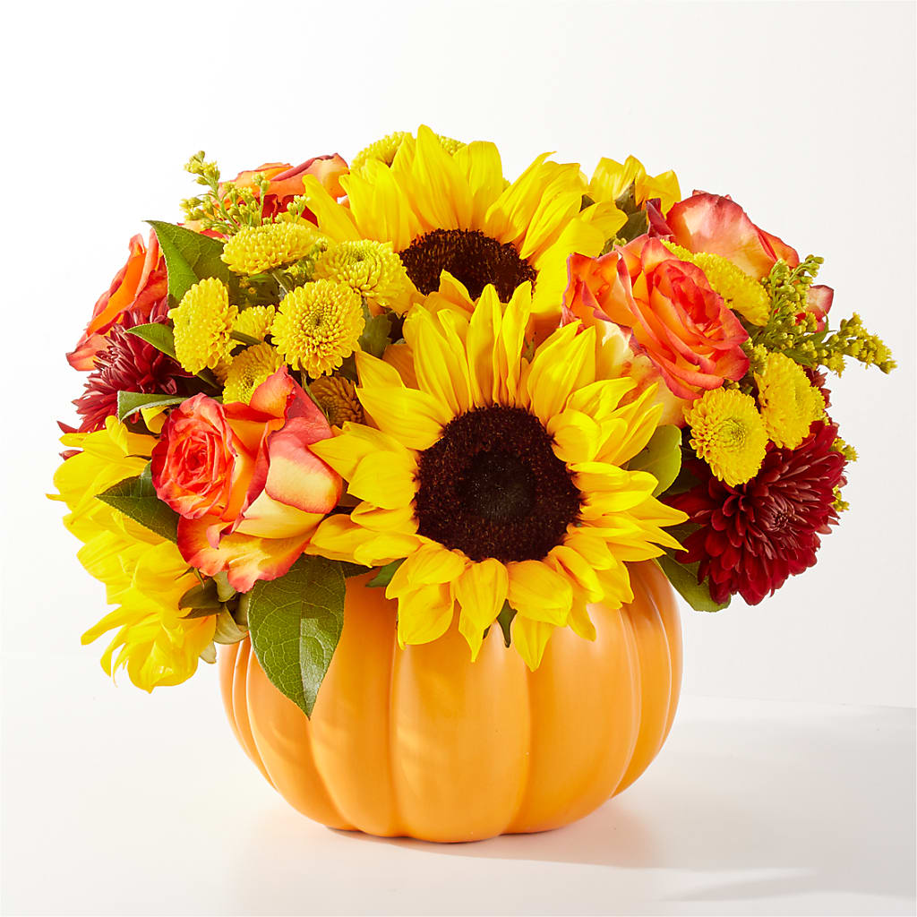 Golden Gourd Pumpkin Bouquet – All Season Floral Llc, Saranac Lake NY