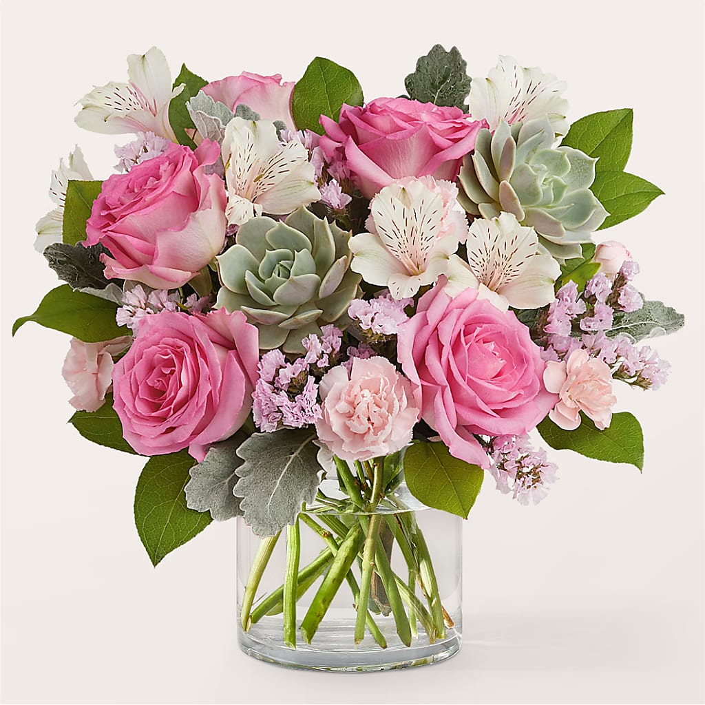 Dusty Rose Bouquet – All Season Floral Llc, Saranac Lake NY