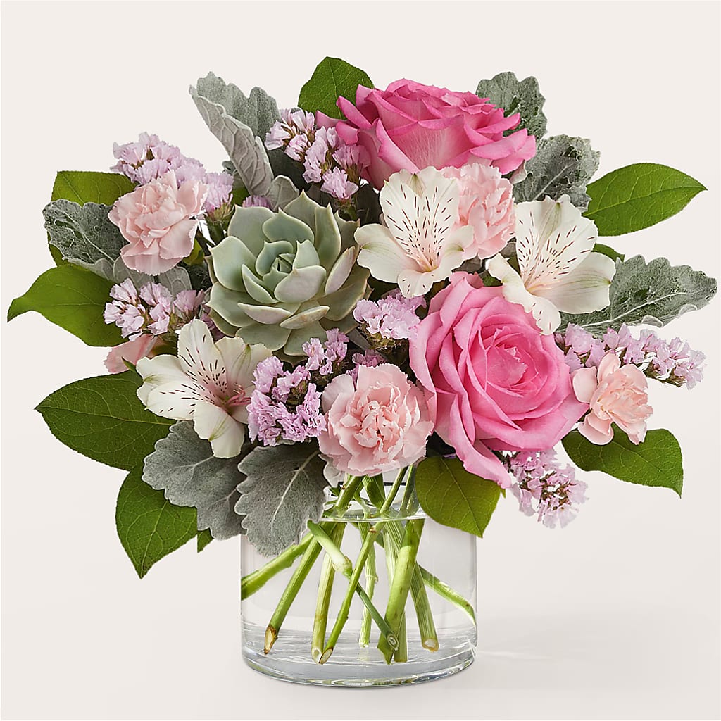 Dusty Rose Bouquet – All Season Floral Llc, Saranac Lake NY