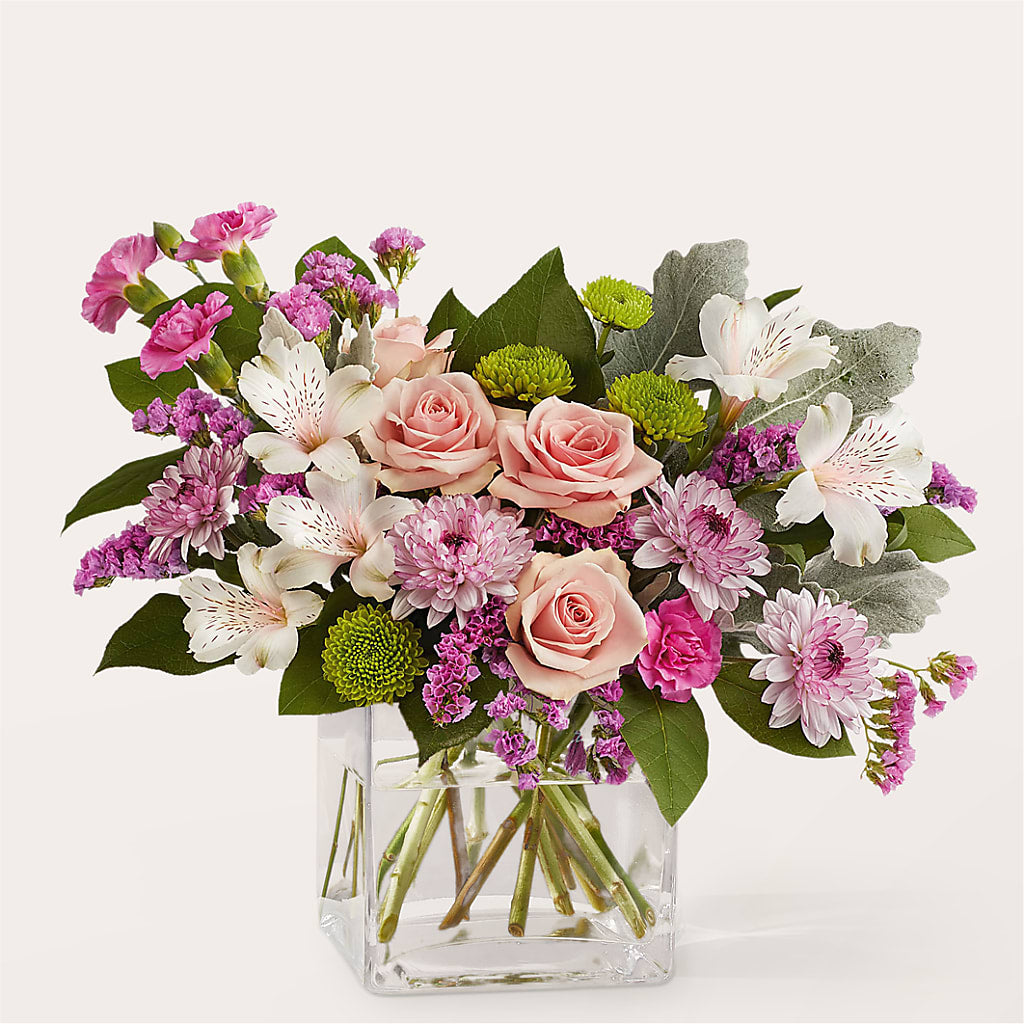 Pink Suede Bouquet – All Season Floral Llc, Saranac Lake NY