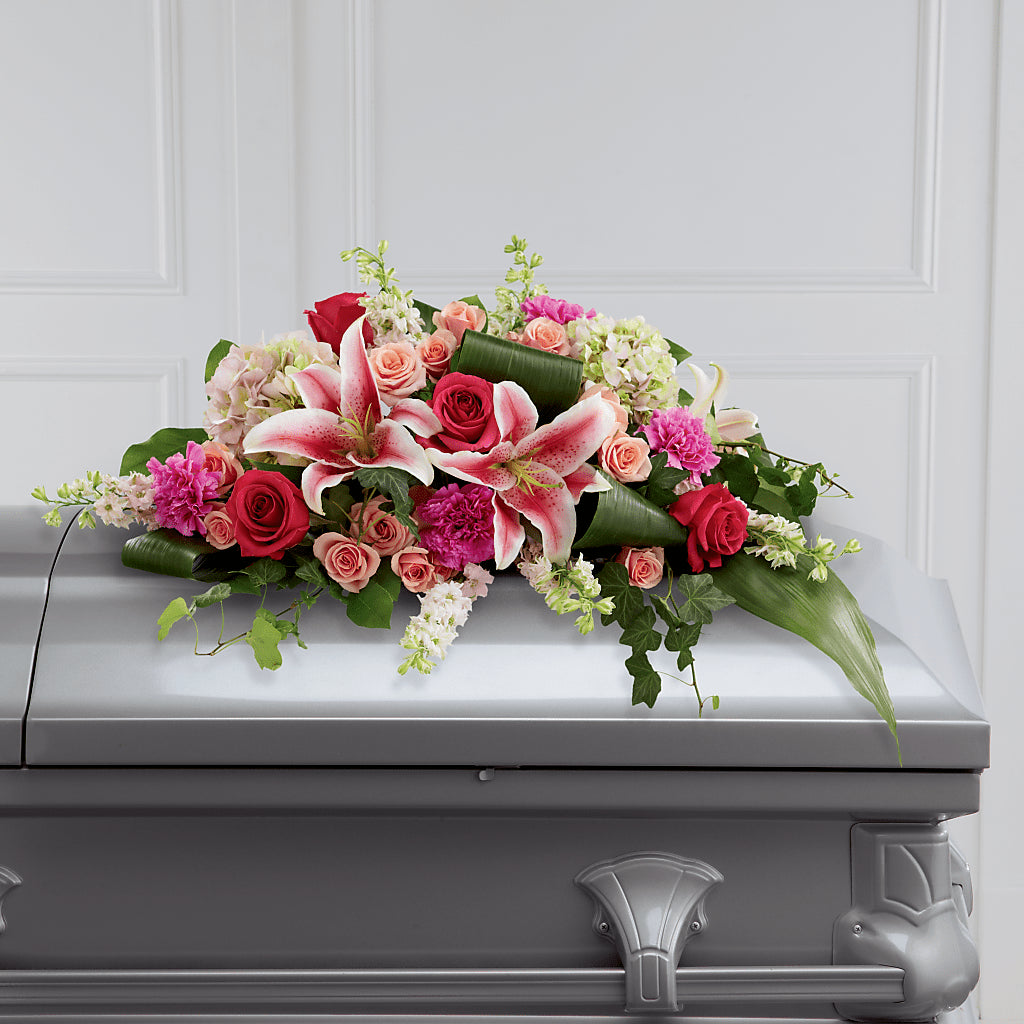 Splendid Grace Casket Spray – All Season Floral Llc, Saranac Lake NY