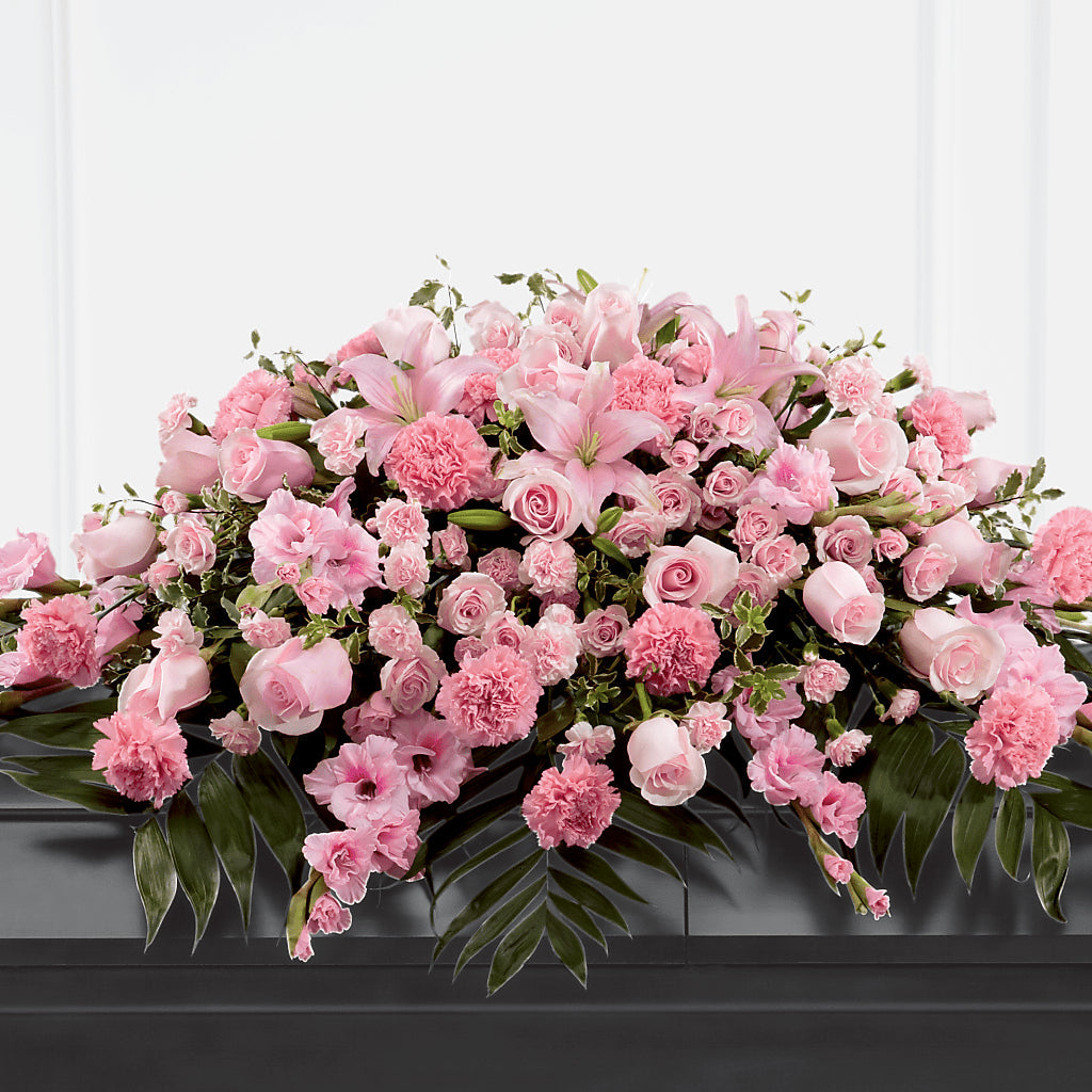 Garden of Comfort Casket Spray (Standard) – All Season Floral Llc, Saranac Lake NY