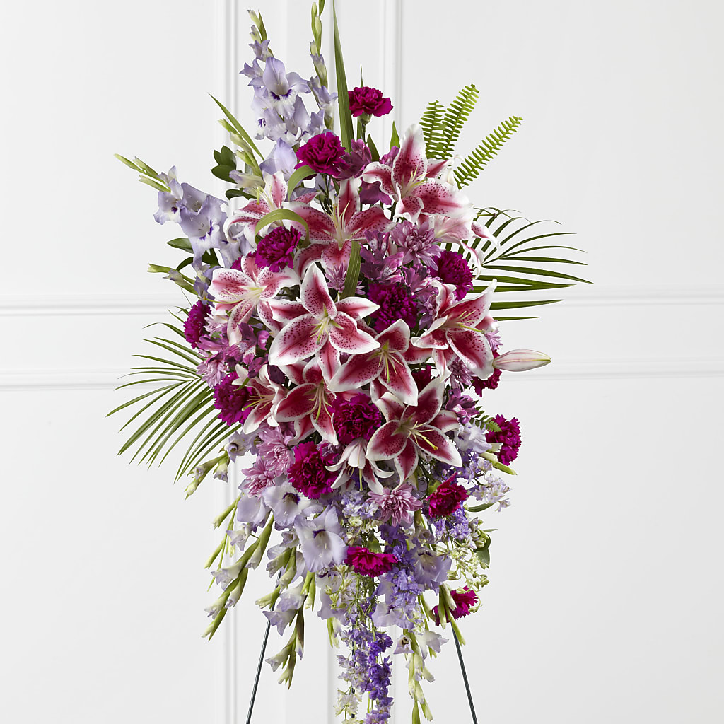 Tender Touch Standing Spray – All Season Floral Llc, Saranac Lake NY