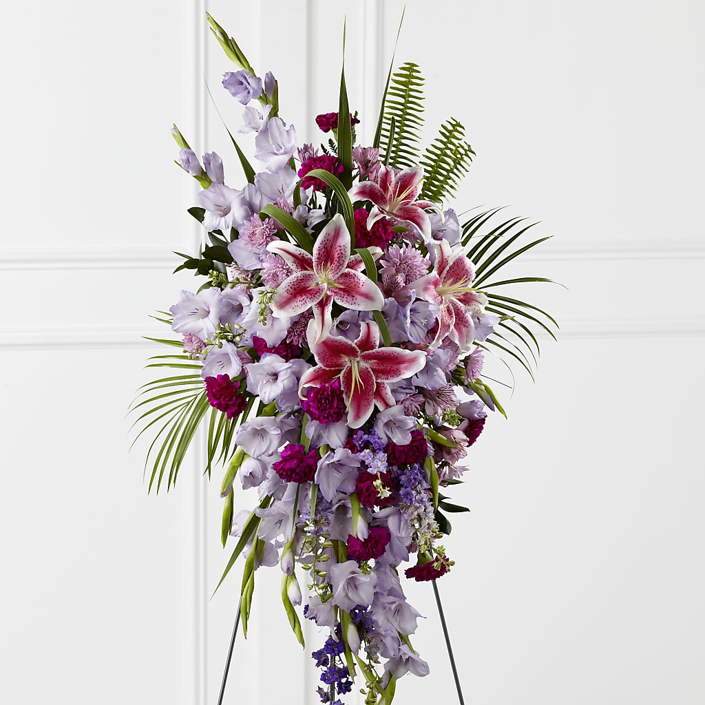 Tender Touch Standing Spray – All Season Floral Llc, Saranac Lake NY