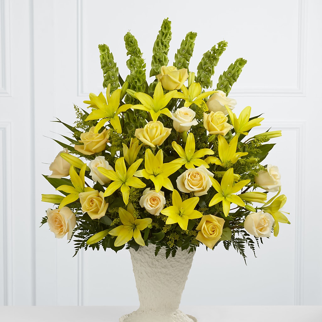 Golden Memories Arrangement – All Season Floral Llc, Saranac Lake NY