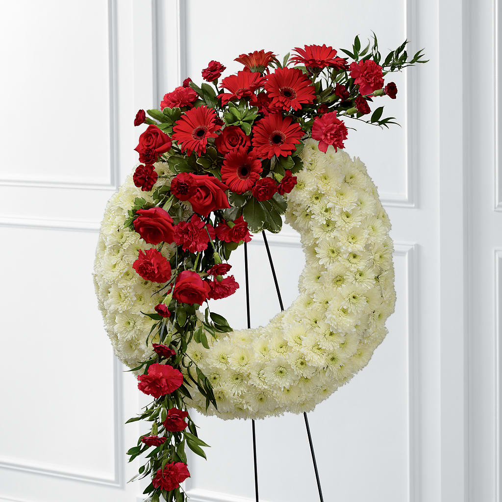 Graceful Tribute Wreath – All Season Floral Llc, Saranac Lake NY
