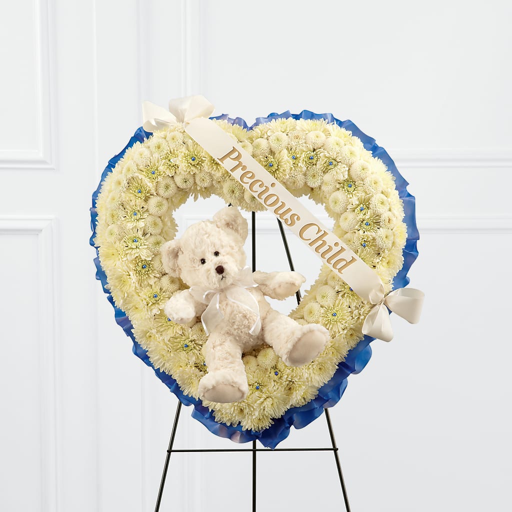 Precious Child Standing Heart – All Season Floral Llc, Saranac Lake NY
