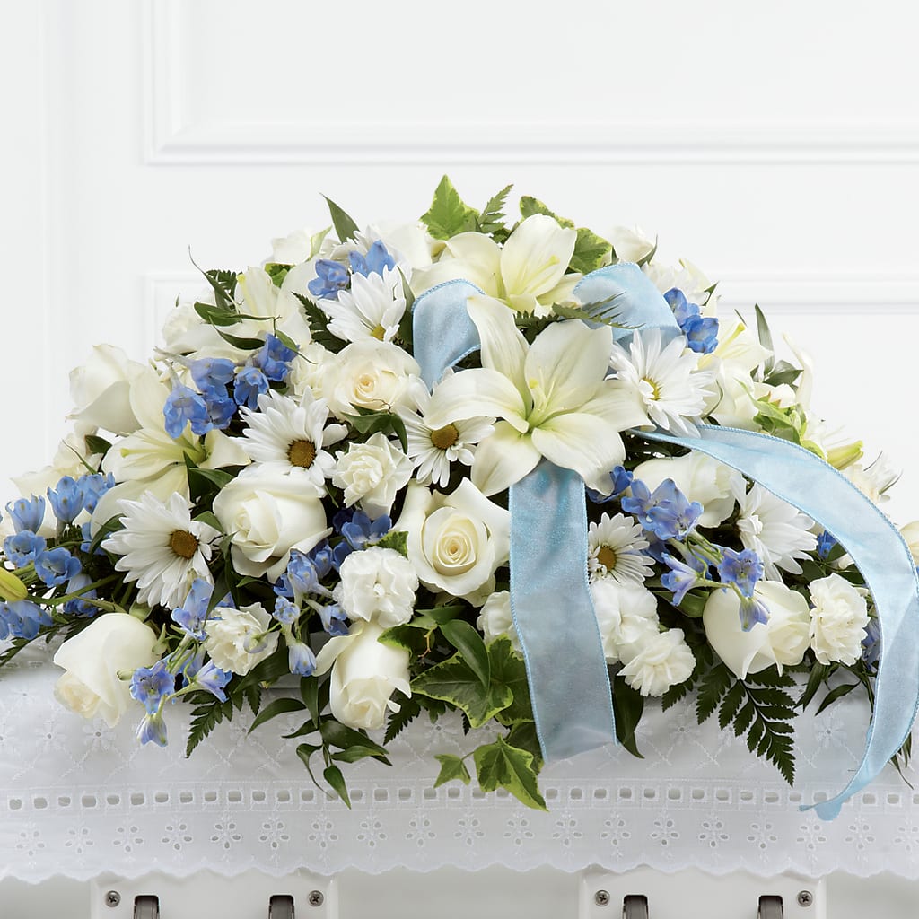 Tender Treasure Casket Spray – All Season Floral Llc, Saranac Lake NY