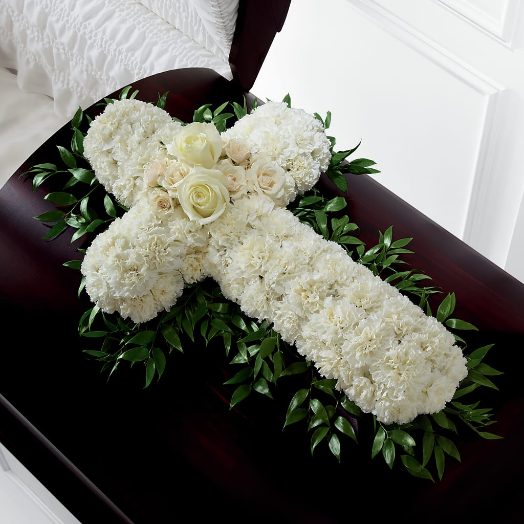 Peaceful Memories Casket Spray (Standard) – All Season Floral Llc, Saranac Lake NY