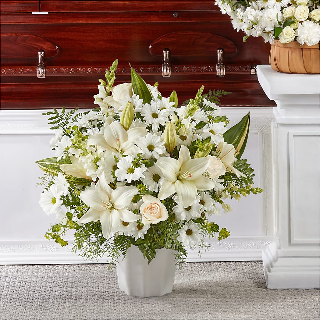 Thoughts of Tranquility Floor Basket – All Season Floral Llc, Saranac Lake NY