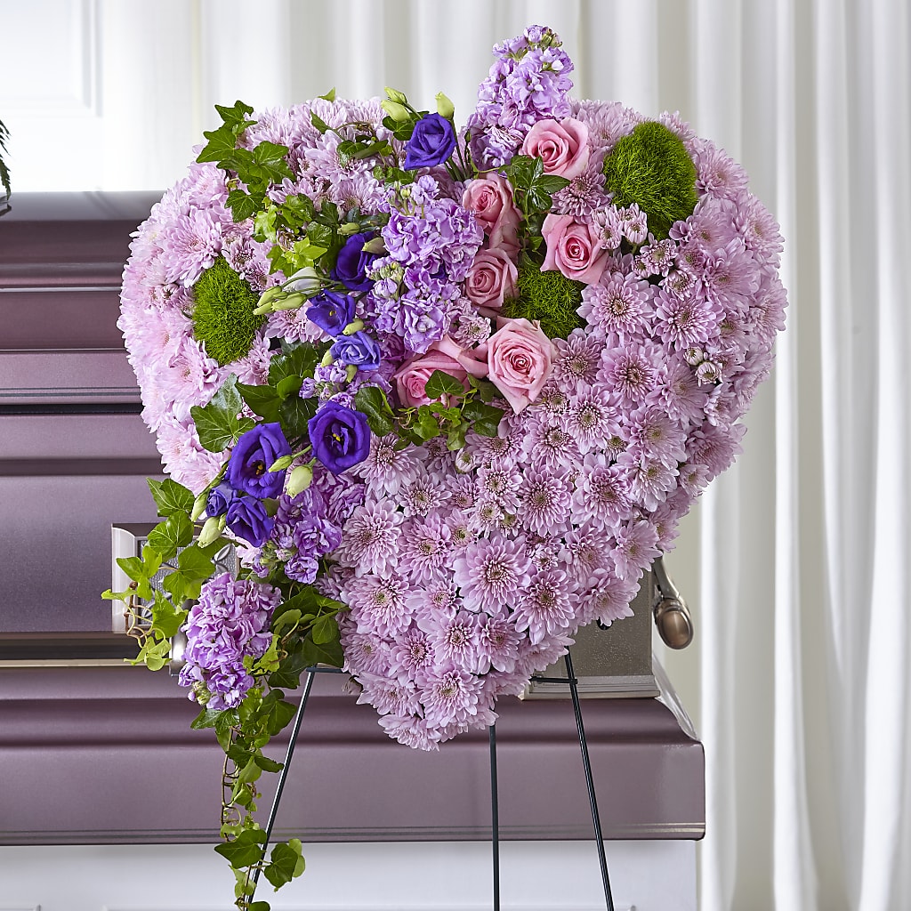 Treasured Love Standing Heart – All Season Floral Llc, Saranac Lake NY