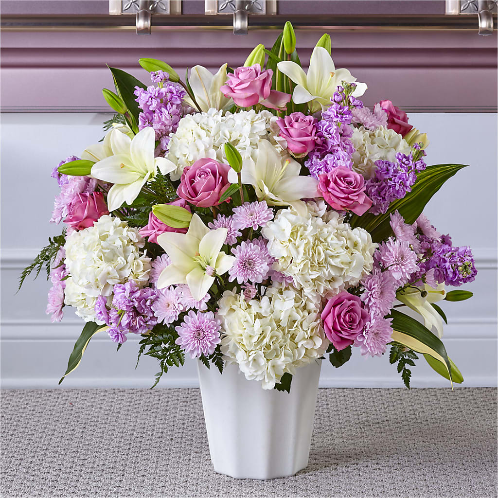 Heaven Sent Floor Basket – All Season Floral Llc, Saranac Lake NY