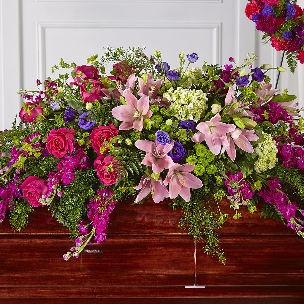 Radiant Tribute Casket Spray – All Season Floral Llc, Saranac Lake NY