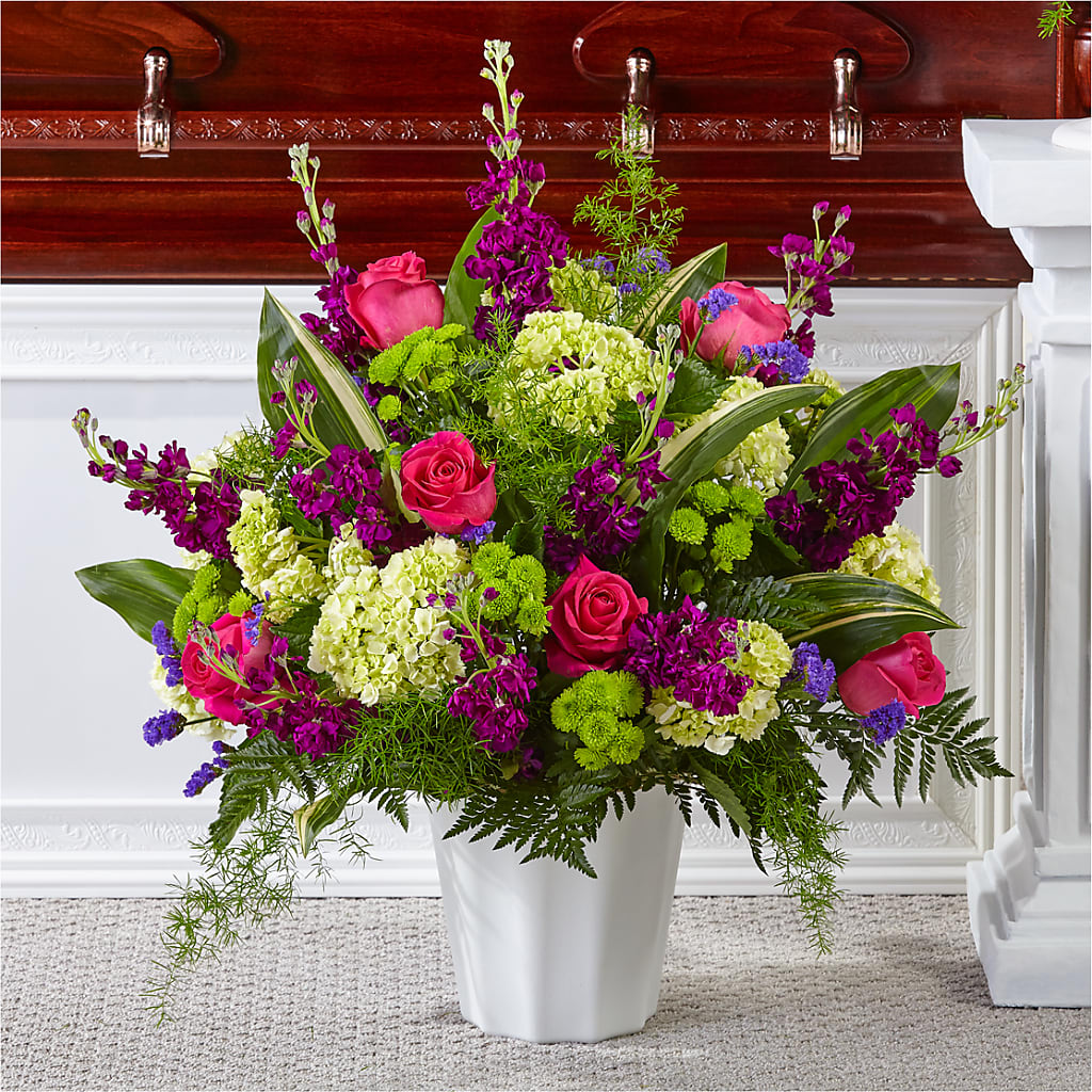 Beautiful Horizons Floor Basket – All Season Floral Llc, Saranac Lake NY