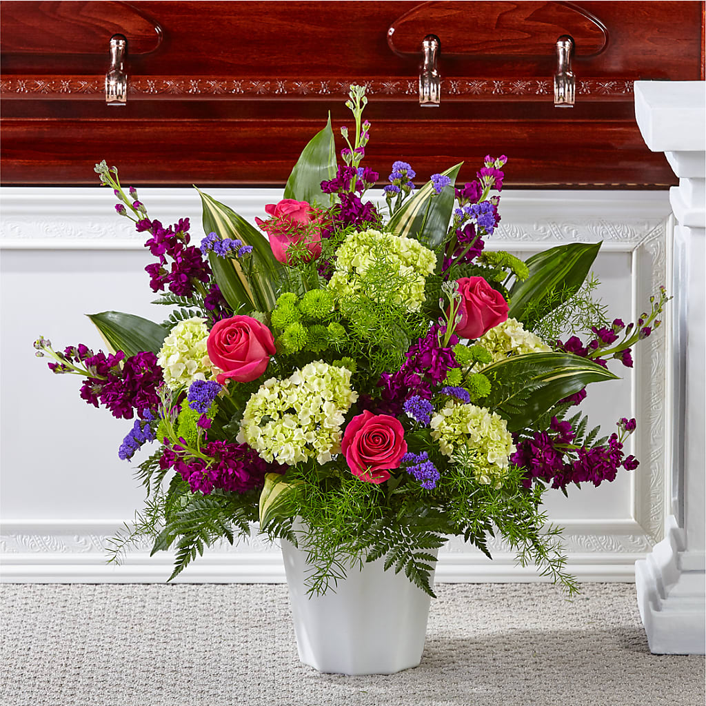 Beautiful Horizons Floor Basket – All Season Floral Llc, Saranac Lake NY