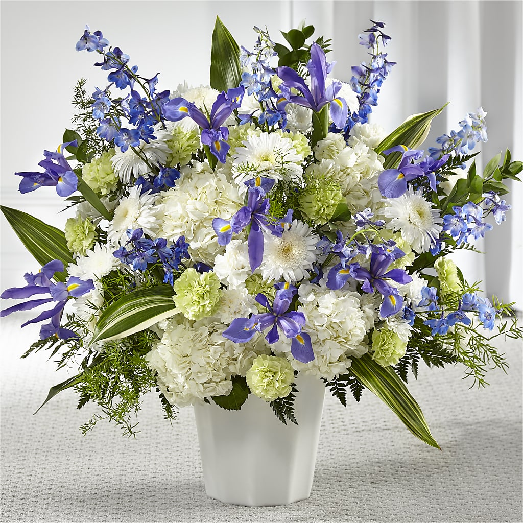 Soft Serenity Floor Basket – All Season Floral Llc, Saranac Lake NY