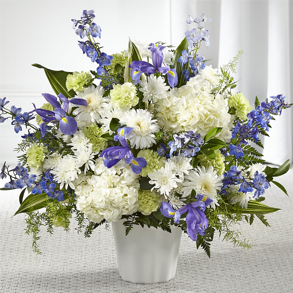 Soft Serenity Floor Basket – All Season Floral Llc, Saranac Lake NY