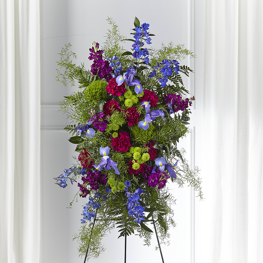 Heavenly Skies Standing Spray – All Season Floral Llc, Saranac Lake NY