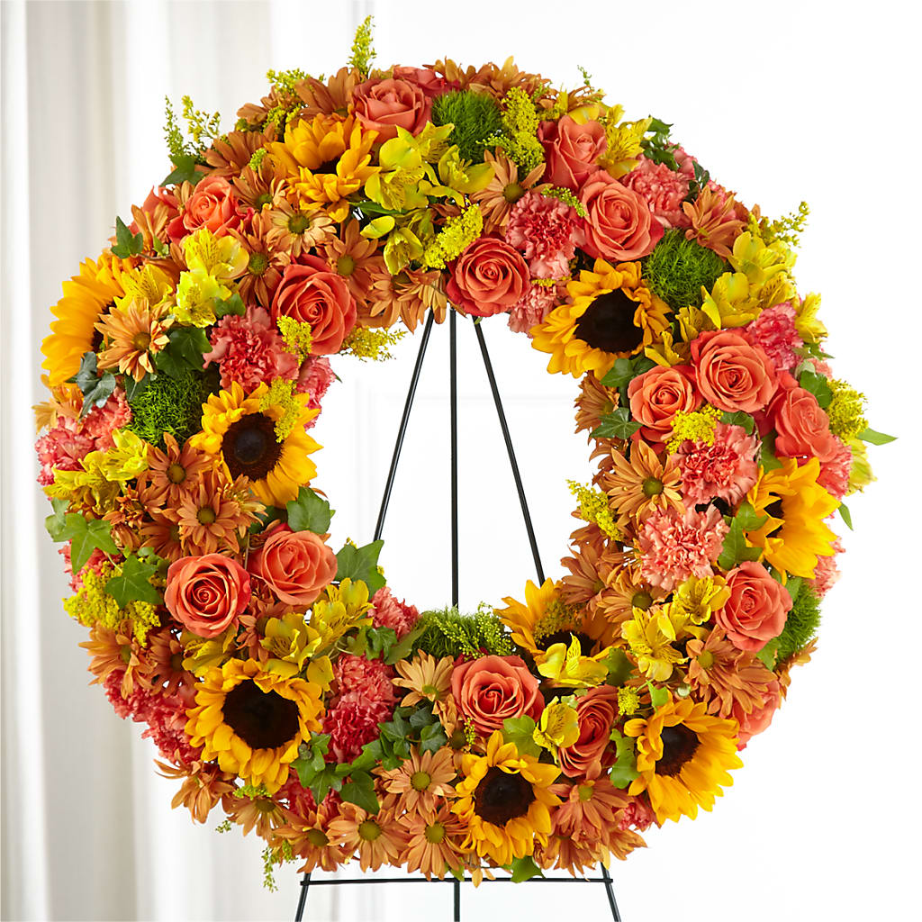 Autumnal Memories Wreath (Standard) – All Season Floral Llc, Saranac Lake NY