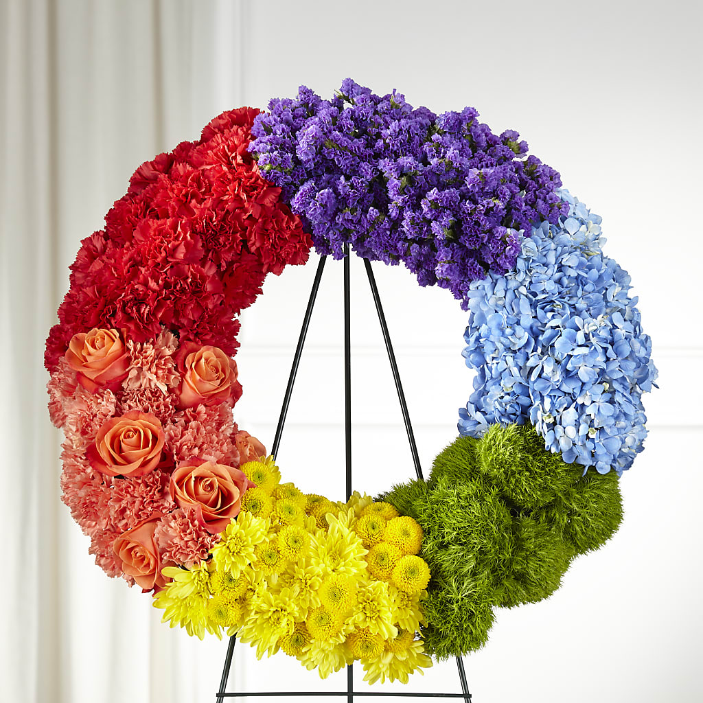 Circle of Love Wreath – All Season Floral Llc, Saranac Lake NY