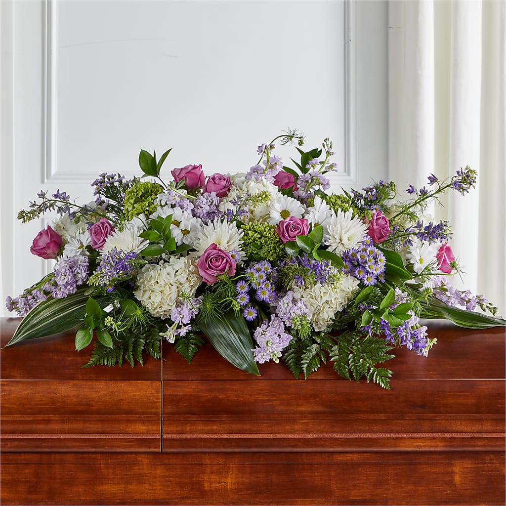 Meadows of Serenity Casket Spray – All Season Floral Llc, Saranac Lake NY