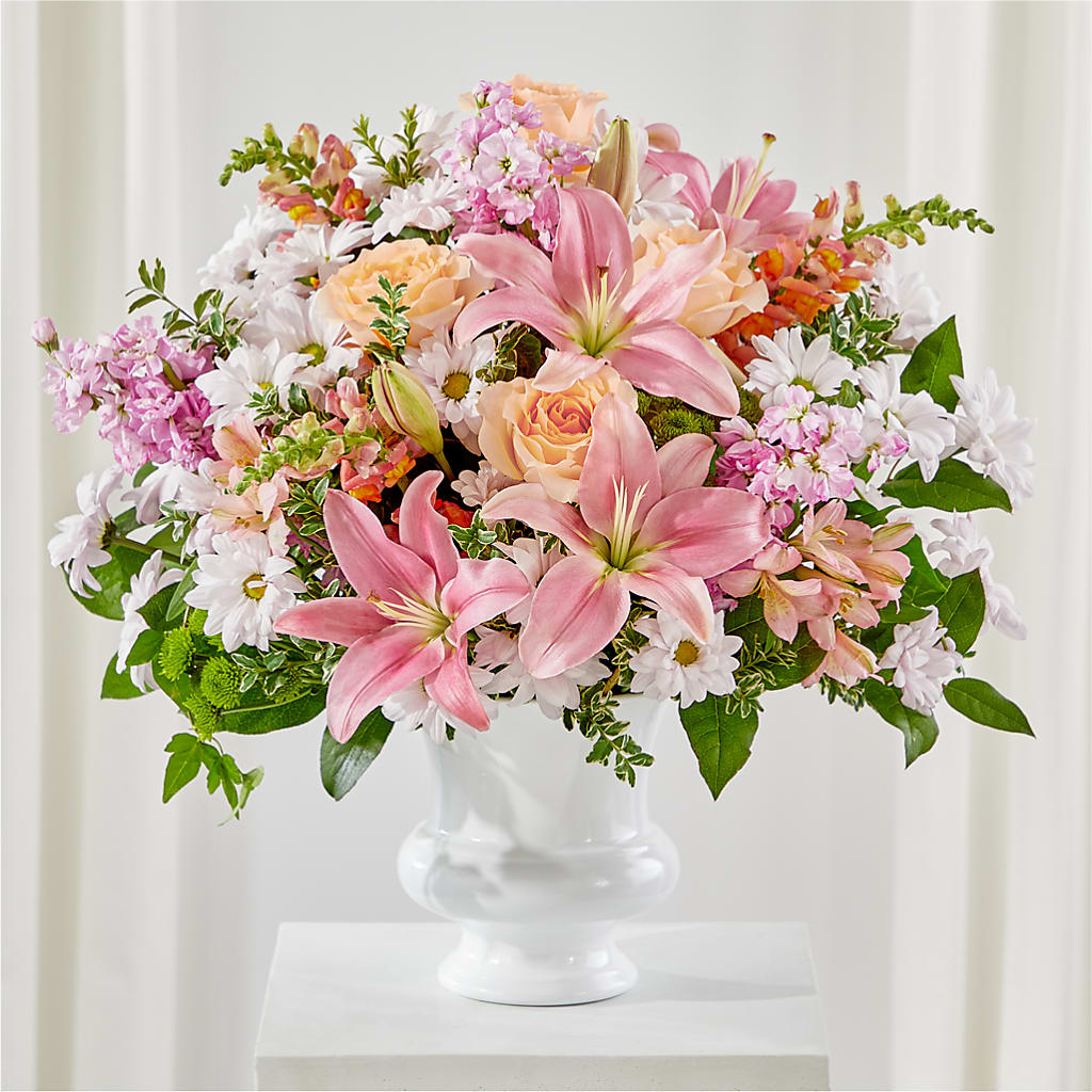 Heartfelt Gesture Urn Arrangement – All Season Floral Llc, Saranac Lake NY