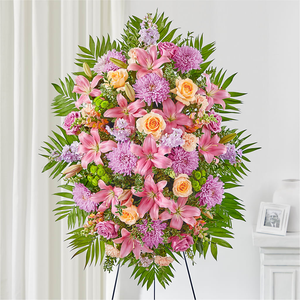 Love & Light Standing Spray – All Season Floral Llc, Saranac Lake NY