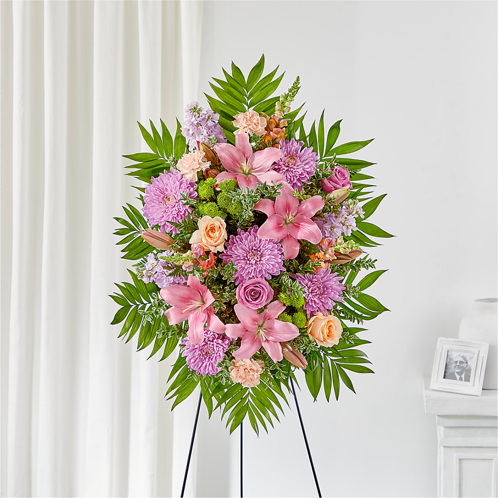 Love & Light Standing Spray – All Season Floral Llc, Saranac Lake NY