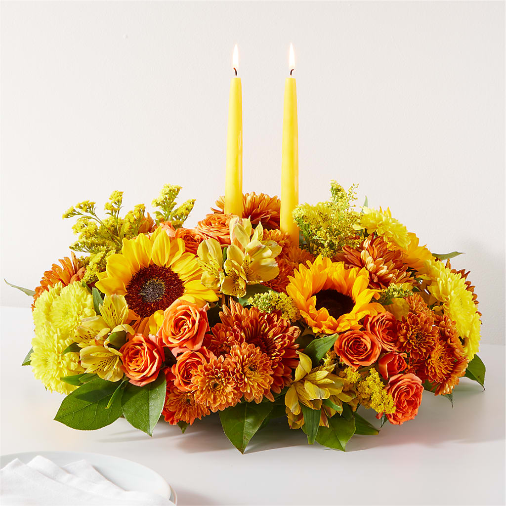 Autumn Harmony Centerpiece – All Season Floral Llc, Saranac Lake NY