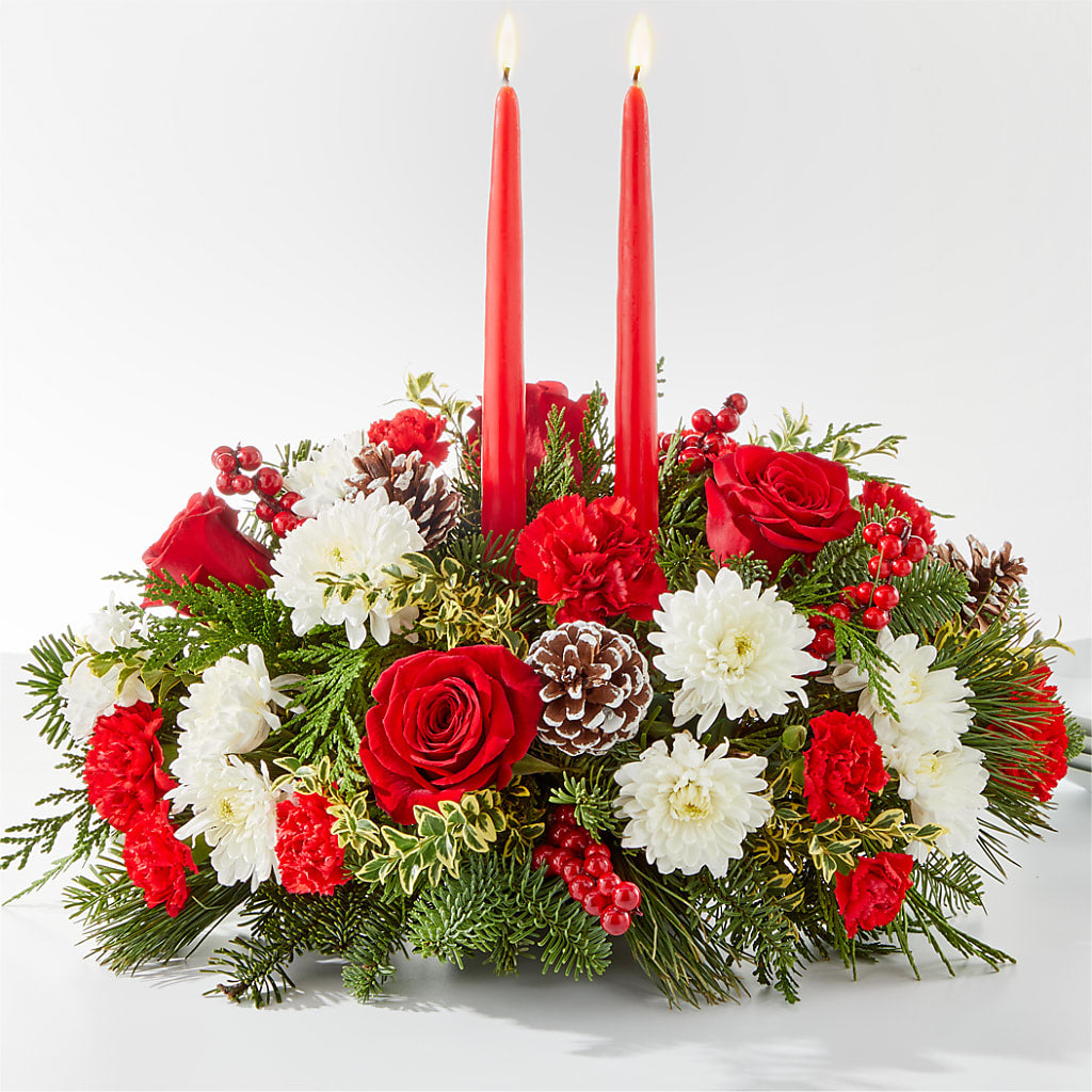 Holiday Soiree Centerpiece – All Season Floral Llc, Saranac Lake NY