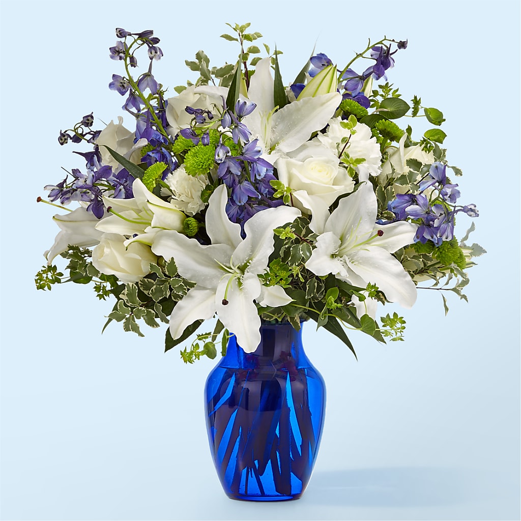 Santorini Bouquet – All Season Floral Llc, Saranac Lake NY