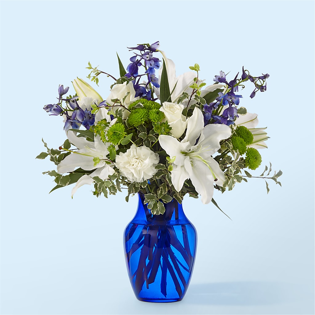 Santorini Bouquet – All Season Floral Llc, Saranac Lake NY