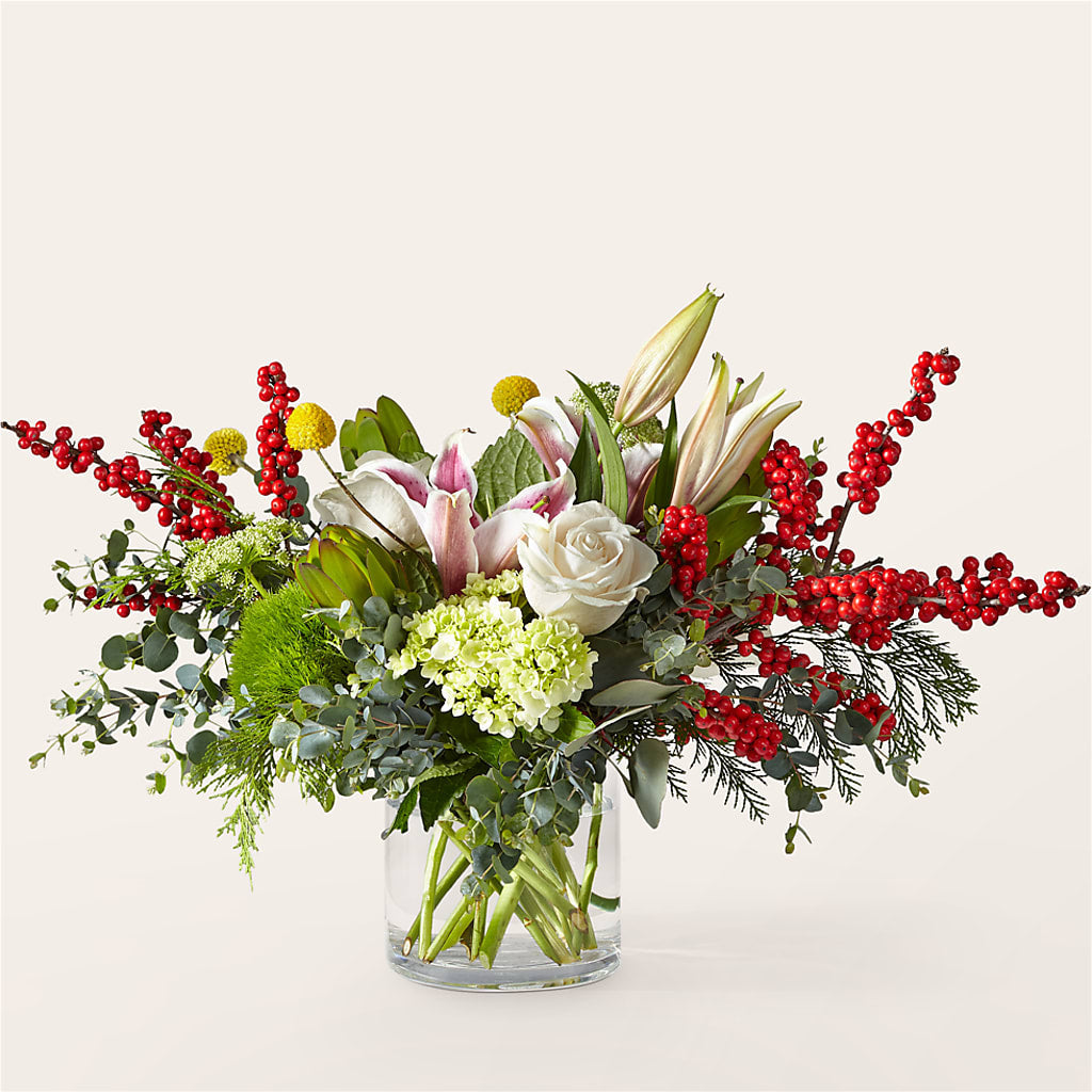 Berry & Bright Bouquet – All Season Floral Llc, Saranac Lake NY