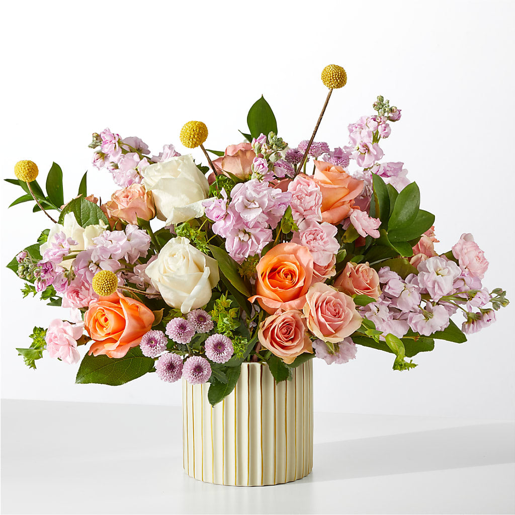 French Market Bouquet with Ivory Vase – All Season Floral Llc, Saranac Lake NY