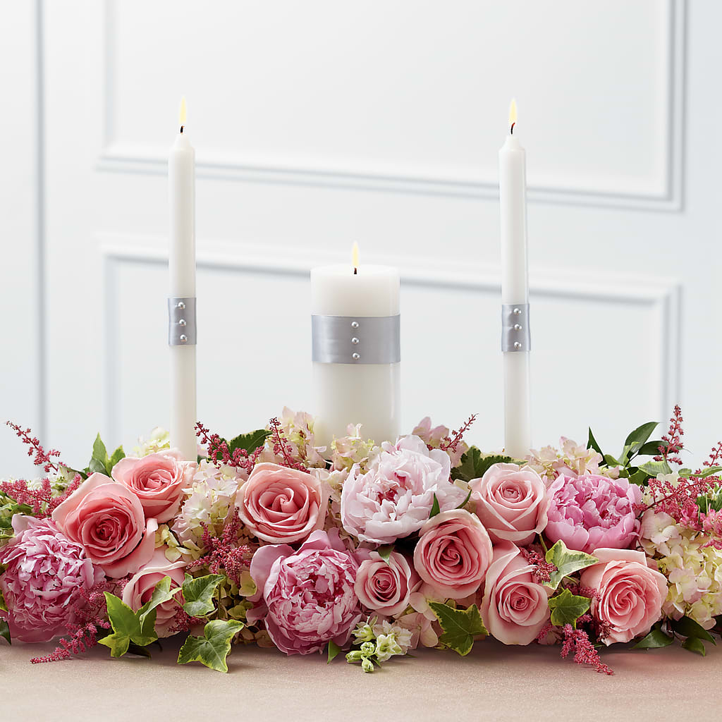 Worldwide Romance Unity Candle Arrangement – All Season Floral Llc, Saranac Lake NY