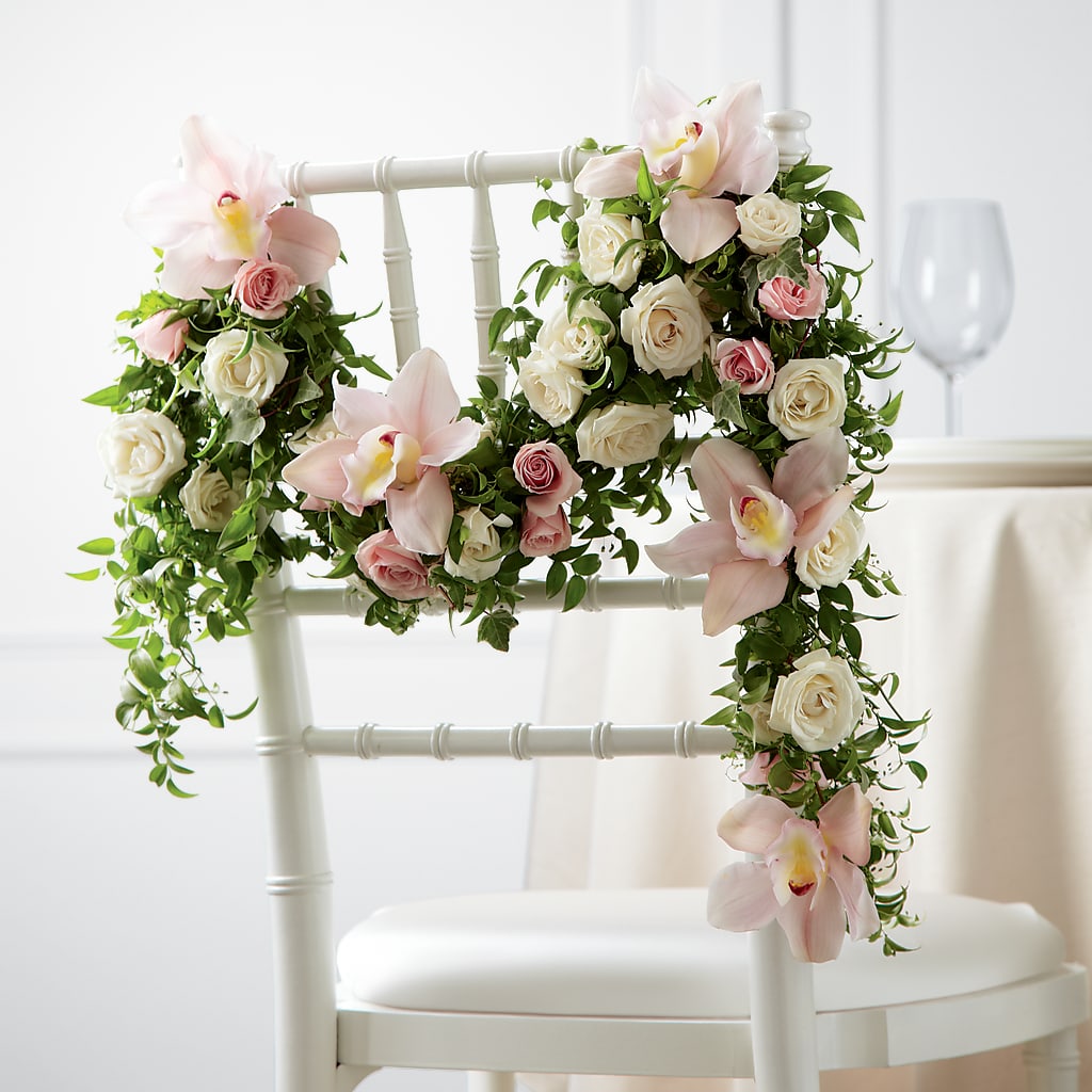 Orchid Rose Chair Décor – All Season Floral Llc, Saranac Lake NY