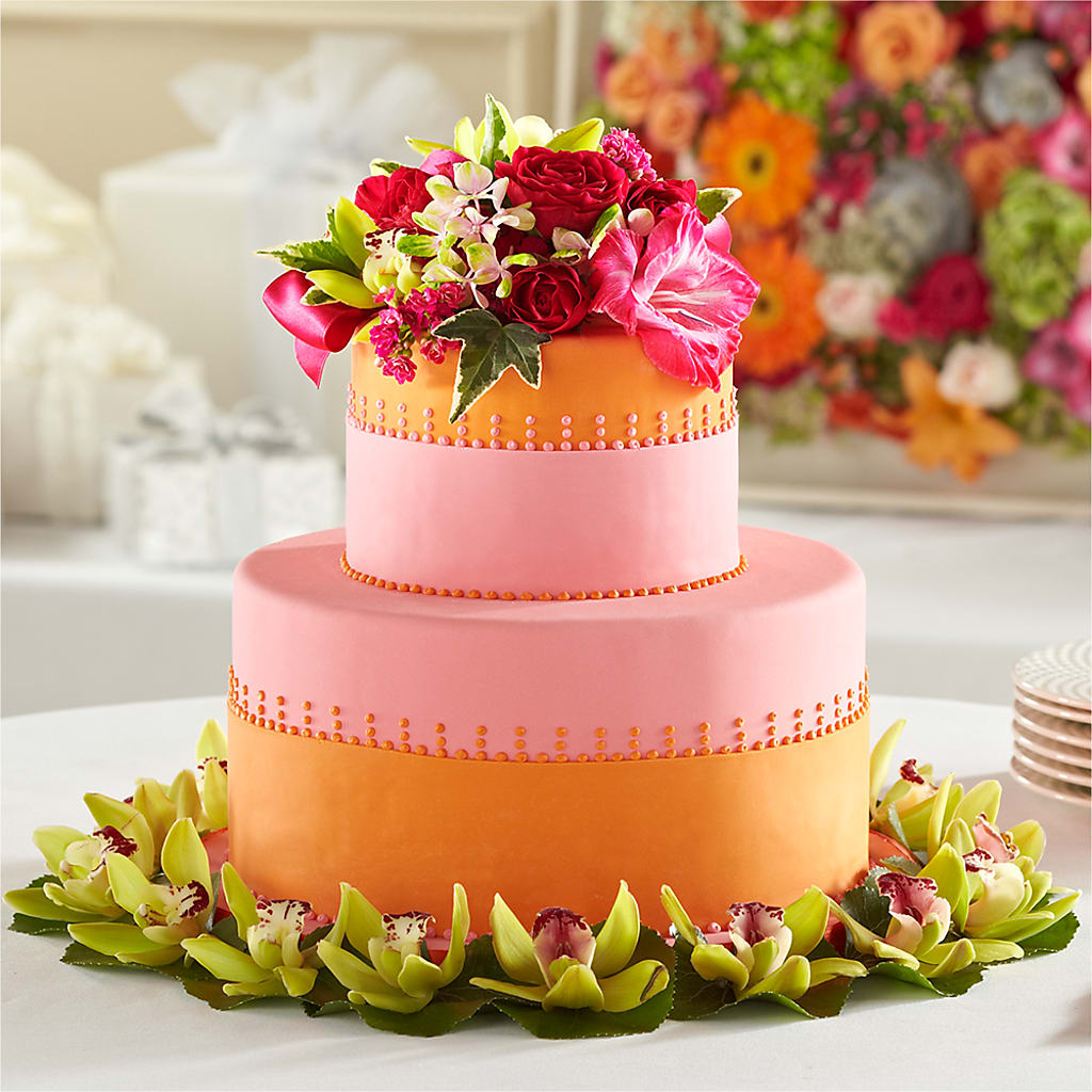 Sweet Citrus Cake Decor – All Season Floral Llc, Saranac Lake NY