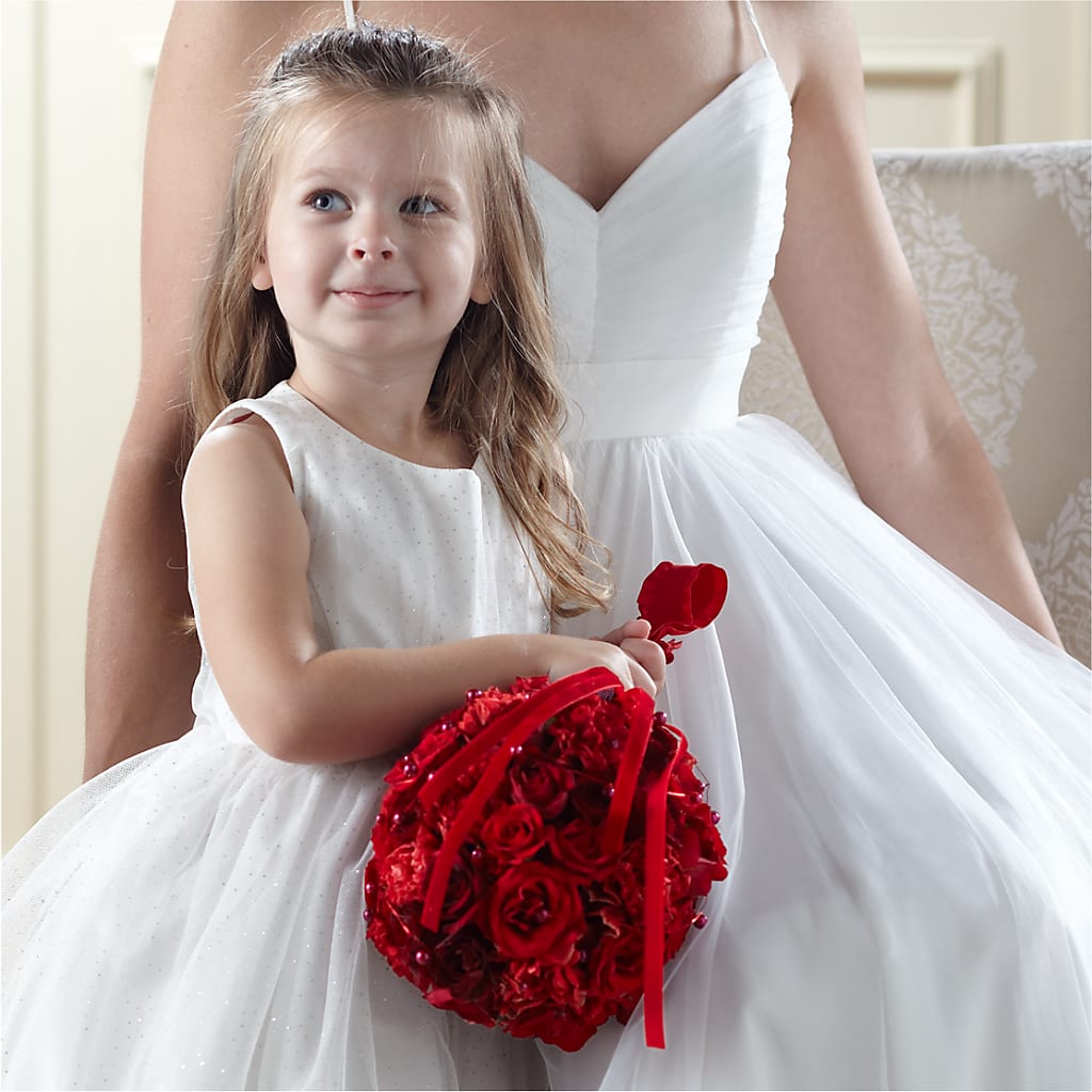 Pure at Heart Flower Girl Arrangement – All Season Floral Llc, Saranac Lake NY