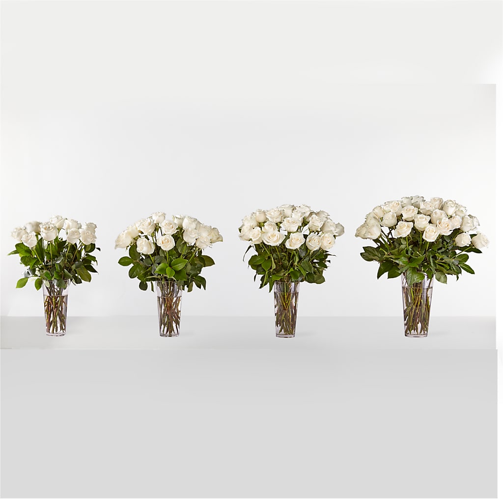 Long Stem White Rose Bouquet –  All Season Floral Llc, Saranac Lake NY