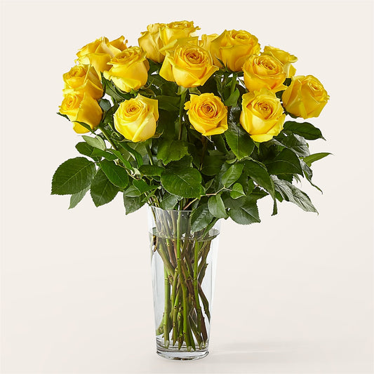 Long Stem Yellow Rose Bouquet –  All Season Floral Llc, Saranac Lake NY