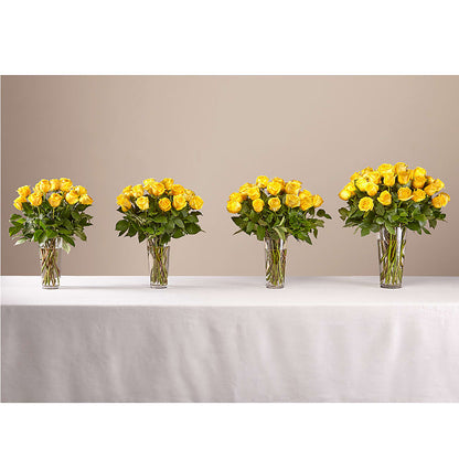 Long Stem Yellow Rose Bouquet –  All Season Floral Llc, Saranac Lake NY