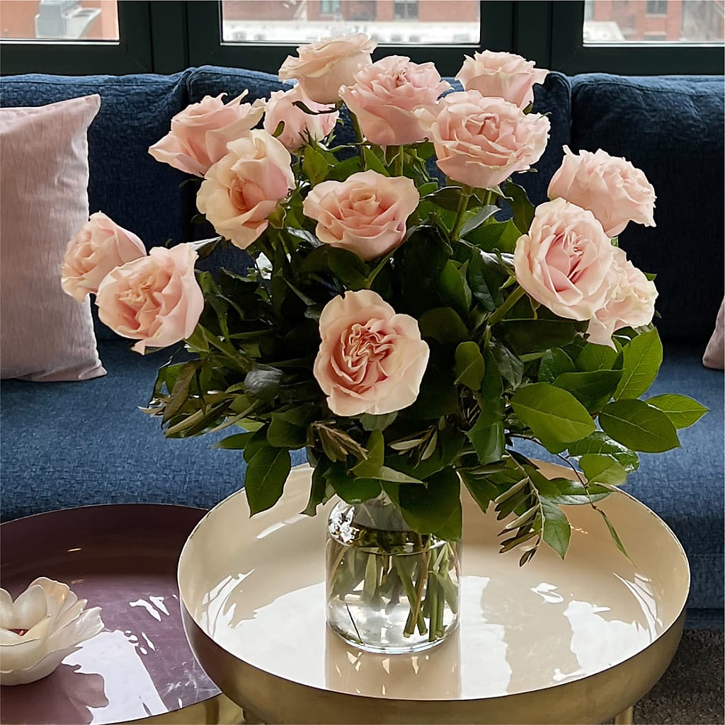Long Stem Pink Rose Bouquet –  All Season Floral Llc, Saranac Lake NY