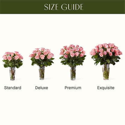 Long Stem Pink Rose Bouquet –  All Season Floral Llc, Saranac Lake NY